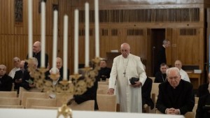 Papa Francisco durante Exercícios espirituais em Ariccia - Foto: ANSA